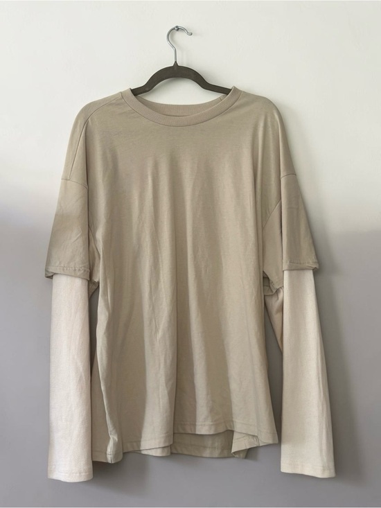 Hollywood The Jean People Other - NWT Hollywood The Jean People Neutral Layered Long-Slv Tee Oversized Fit Large